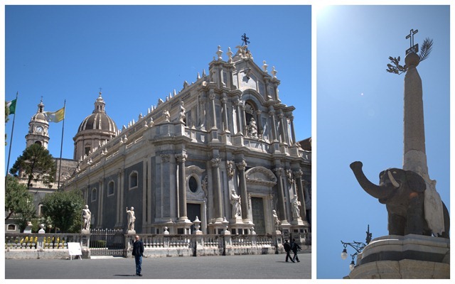 Piazza del Duomo . Catania . Sicily