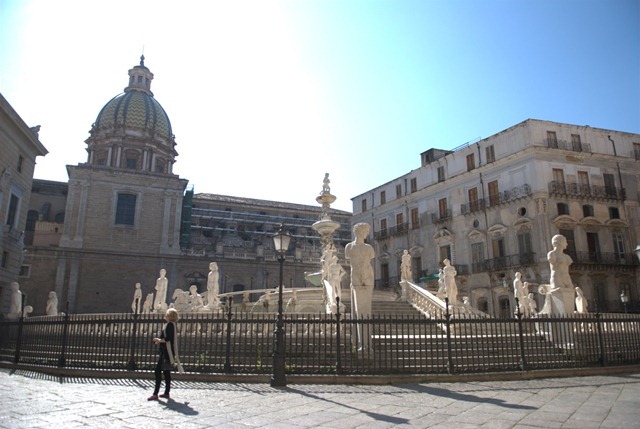 Piazza Pretoria . Palermo . Sicily