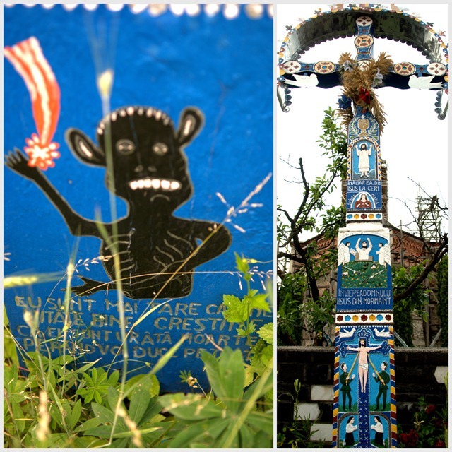 Cross of the Cemetery . Merry Cemetery . Sapanta . Maramures . Romania